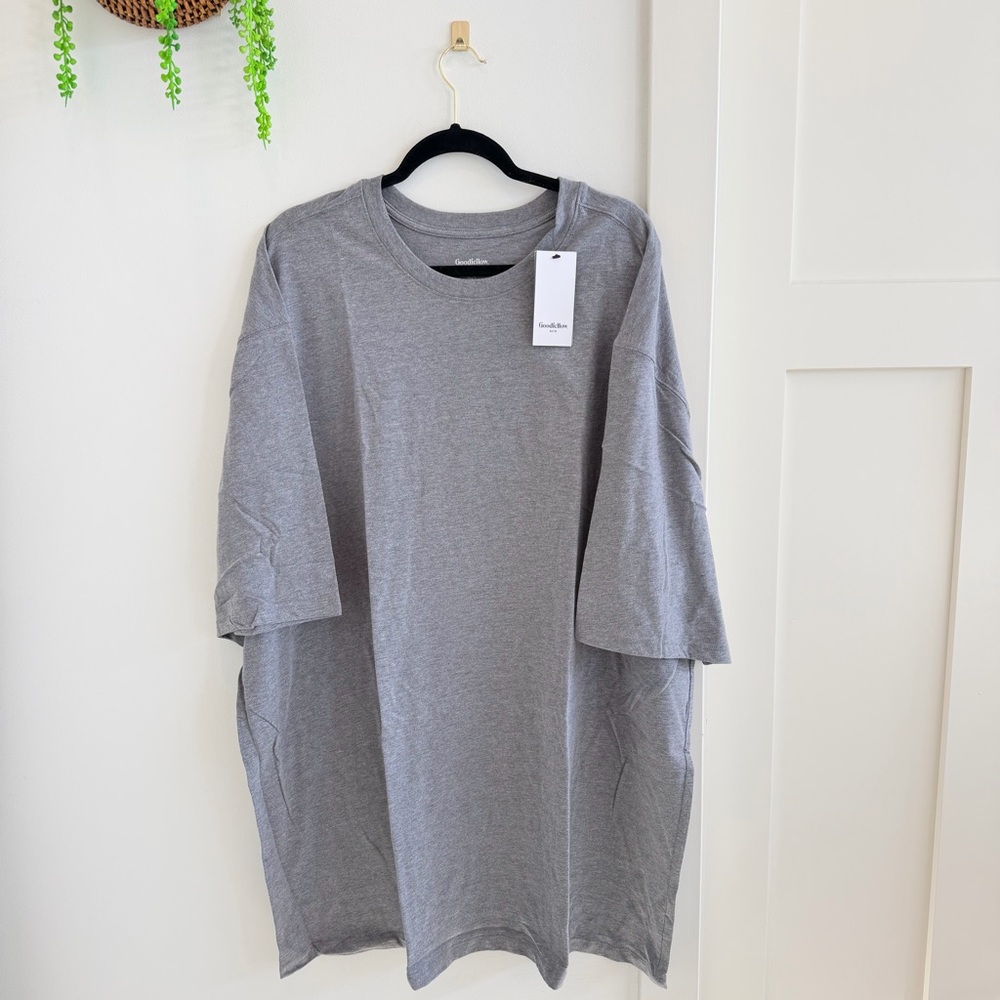 Goodfellow & Co. NWT Casual Gray Crewneck Short Sleeve T-shirt Size 4XL Tall